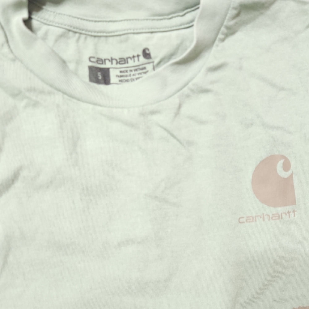 Carhartt Kids Green Tee with Puppy Print - Picture 2 of 2